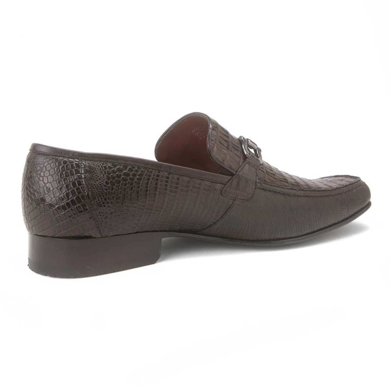 Los Altos Brown Caiman Belly & Lizard Loafers - 8.5