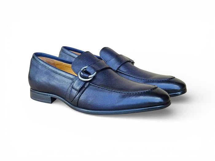 Carrucci Double D-Ring Loafers - Luxury Men's Dress Shoe