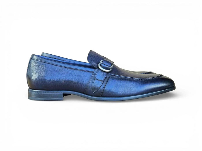 Carrucci Double D-Ring Loafers - Luxury Men's Dress Shoe