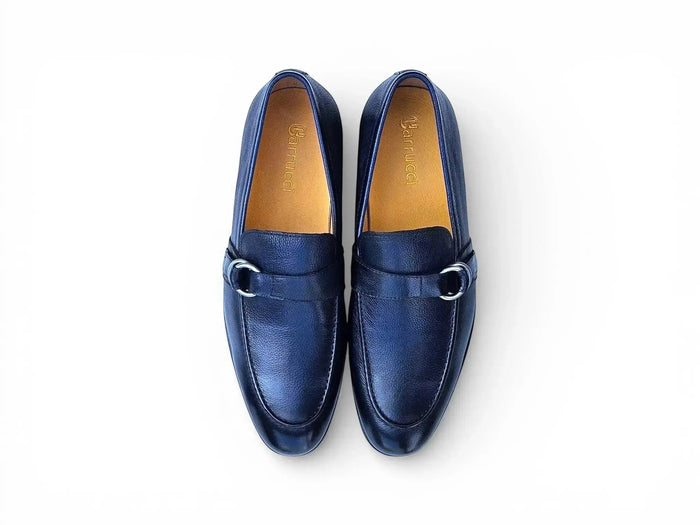 Carrucci Double D-Ring Loafers - Luxury Men's Dress Shoe