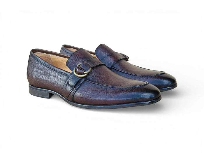 Carrucci Double D-Ring Loafers - Luxury Men's Dress Shoe