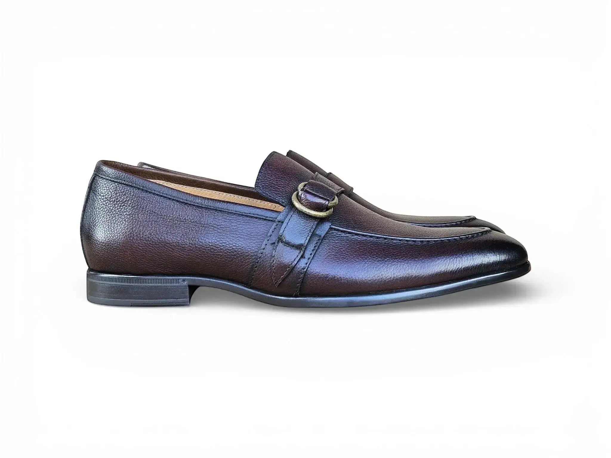 Carrucci Double D-Ring Loafers - Luxury Men's Dress Shoe