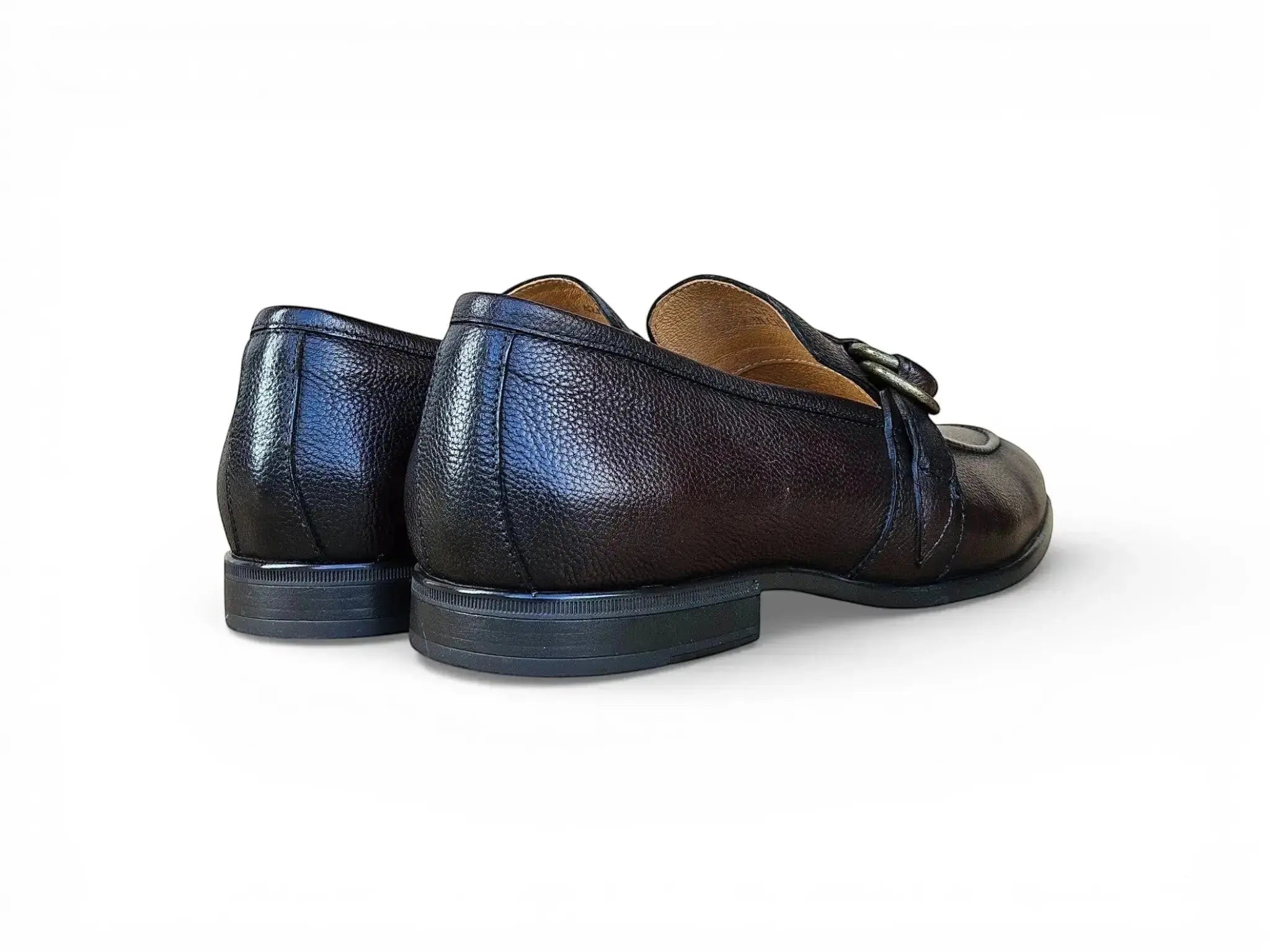 Carrucci Double D-Ring Loafers - Luxury Men's Dress Shoe