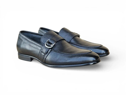 Carrucci Double D-Ring Loafers - Luxury Men's Dress Shoe