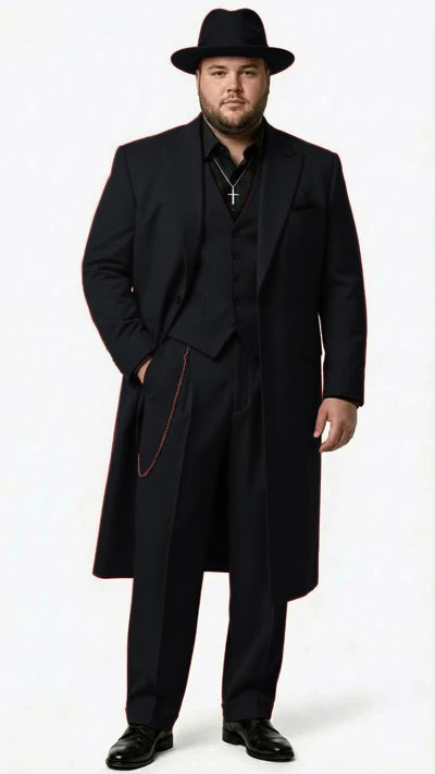 Mens 1920s Burgundy Zoot Suit Long Mafia Gangster Three-Piece Vintage Outfit Zuit Pachuco Style