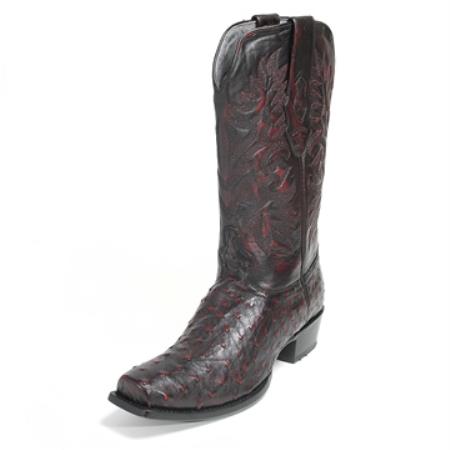 Los Altos Black Stingray Mantarraya Skin Botas De Mantarraya - Mantarraya Boots - 6.0 Standard / D / Medium