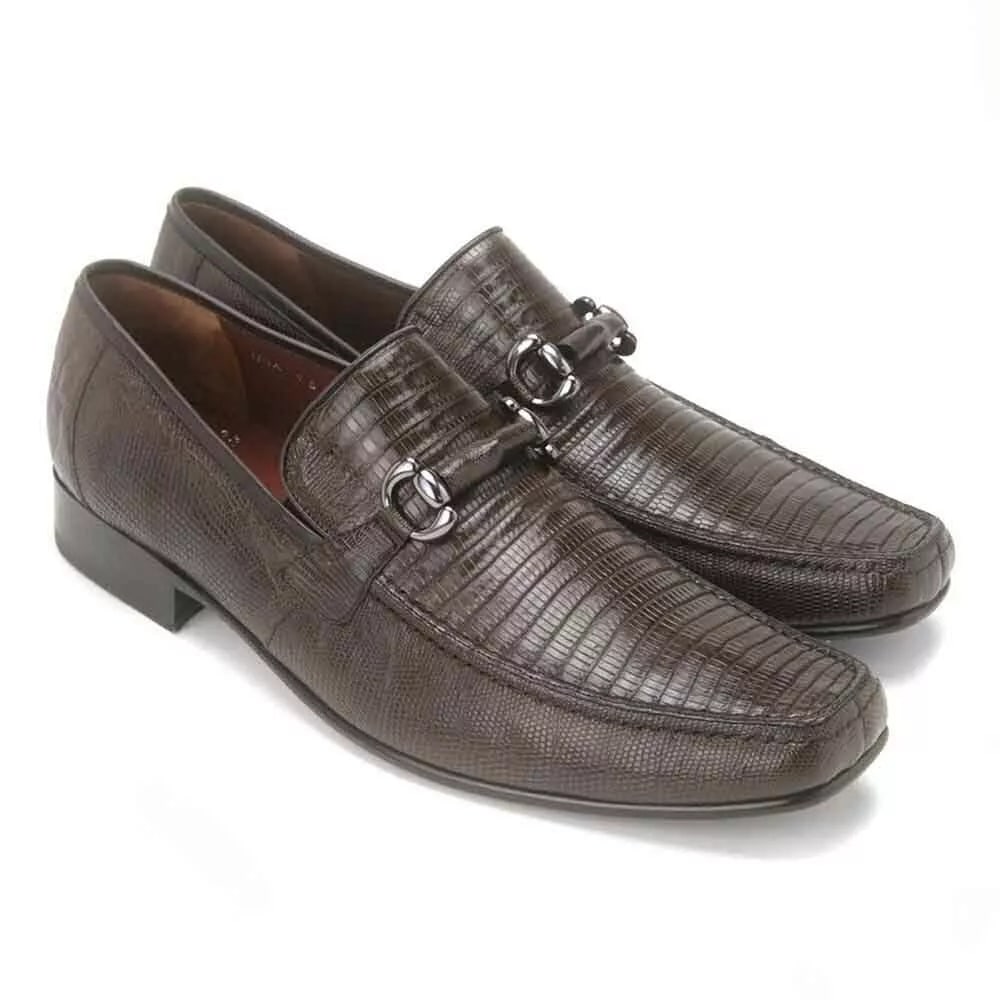 Brown Genuine Teju Lizard Skin Slip-on By Los Altos - 8