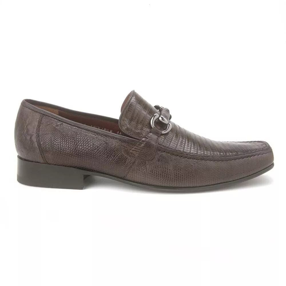 Brown Genuine Teju Lizard Skin Slip-on By Los Altos - 8