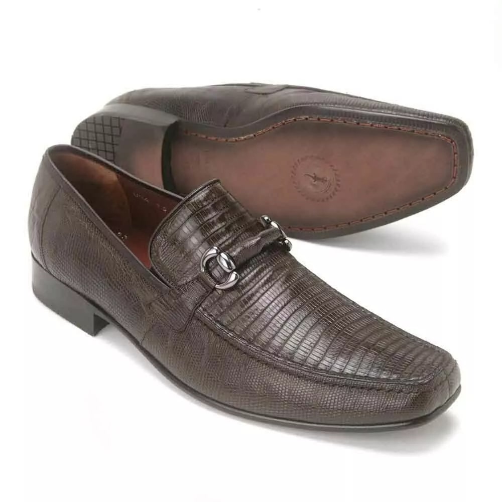 Brown Genuine Teju Lizard Skin Slip-on By Los Altos - 8