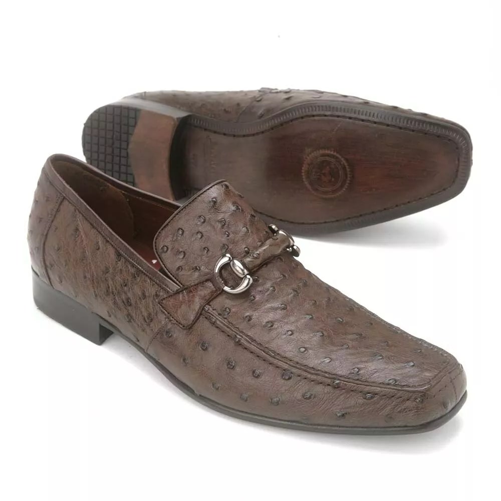 Brown Genuine Caiman Belly & Lizard Slip On By Los Altos - 8