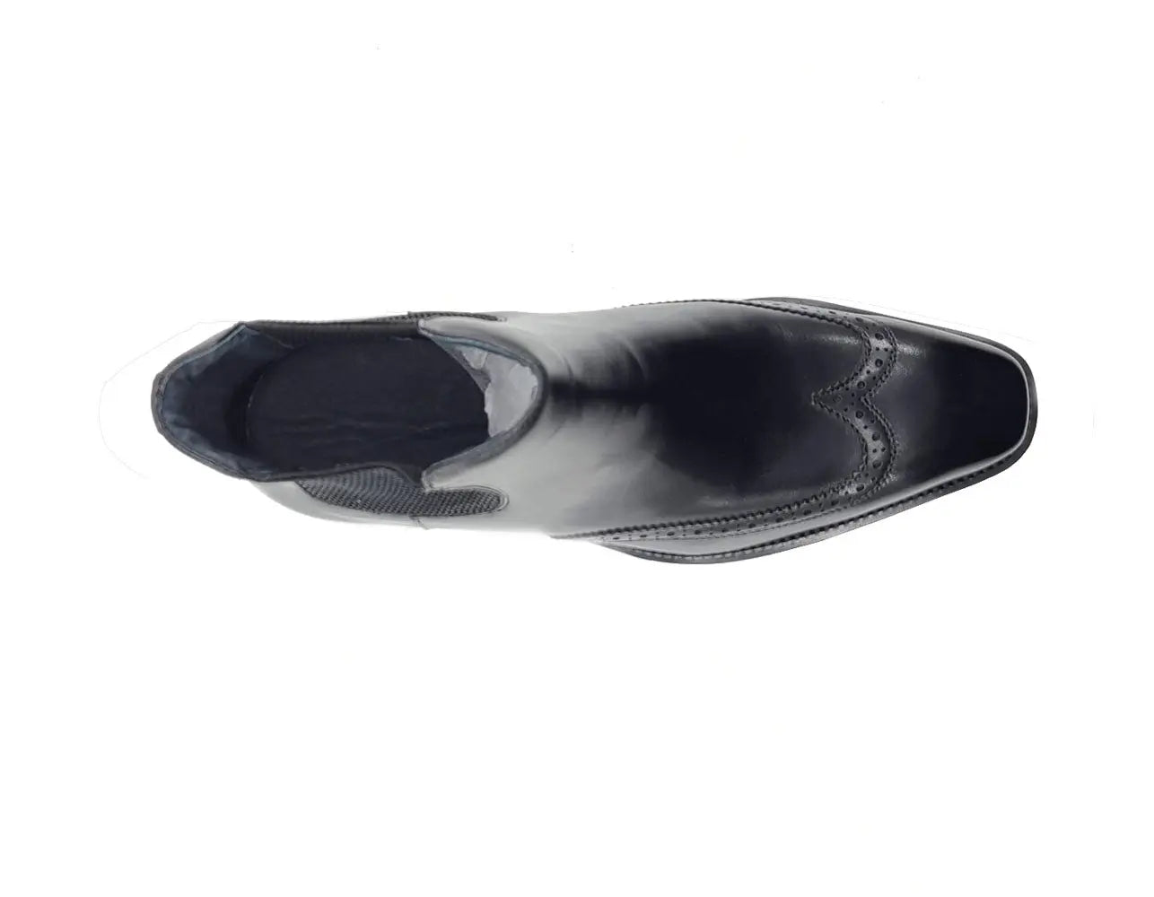 Carrucci Lug Sole Chelsea Boot with Wingtip Toe - 8