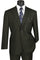 Olive Modern Fit 2 Piece Suit Textured Solid with Peak Lapel