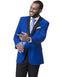 Mens Royal Blue Prom Tuxedo - Mens Classic 2 Button Notch Lapel Tuxedo in Royal Blue