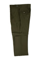 Tiglio Luxe Olive Semi-Wide Leg Wool Marbella Dress Pants