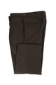 Tiglio Luxe Brown Semi-Wide Leg Wool Marbella Dress Pants TIG1003