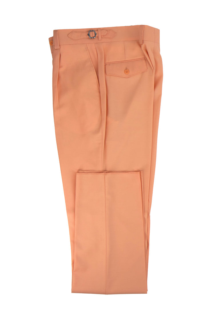 Tiglio Luxe Creamsicle Semi-Wide Leg Wool Marbella Dress Pants TL4013 - 34