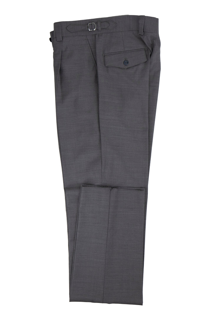 Tiglio Luxe Light Gray Semi-Wide Leg Wool Marbella Dress Pants E09063/26 - 32