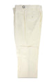 Tiglio Luxe Offwhite Semi-Wide Leg Wool Marbella Dress Pants