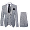 Rossi Man MAX RM1710 Slim Fit 3-Piece Suit – Modern Black and White Suit for Men