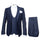 Rossi Man MAX RM1711 Slim Fit 3-Piece Suit â€“ Stylish Navy Formalwear for Men