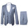 Rossi Man MAX RM1726 Slim Fit 3-Piece Suit â€“ Elegant Grey Pinstripe Formal Suit for Men