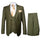Rossi Man MAX RM1775 Slim Fit 3-Piece Suit – Sophisticated Tailored Olive Green Suit for Men