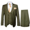 Rossi Man MAX RM1775 Slim Fit 3-Piece Suit – Sophisticated Tailored Olive Green Suit for Men