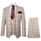 Rossi Man MAX RM1824 Slim Fit 3-Piece Light Brown Suit – Elegant Formalwear for Men