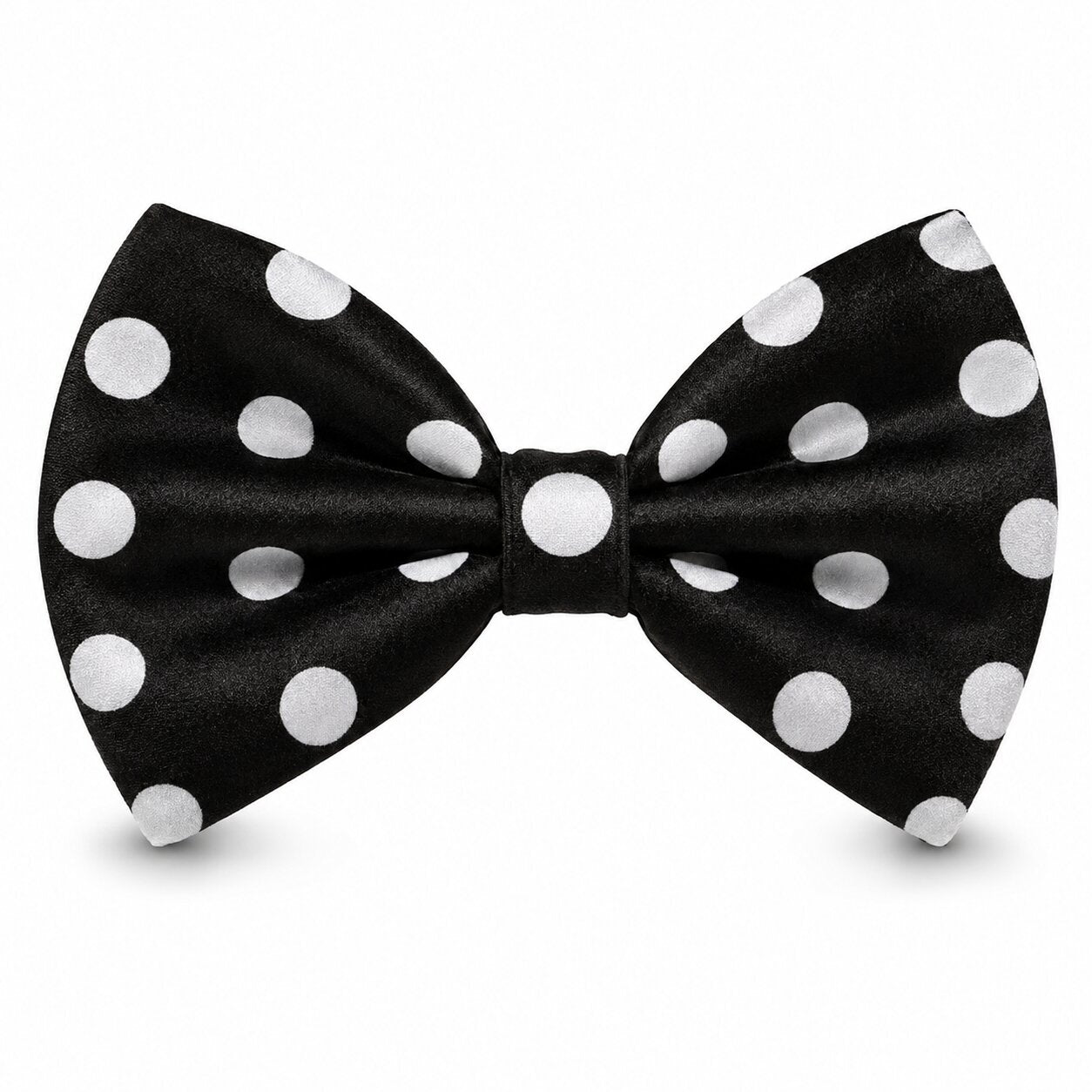 Mens Bowtie Tie - Bow Tie in Color Black and White - One Size