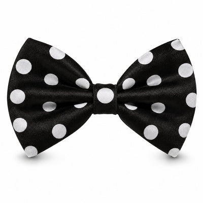 Mens Bowtie Tie - Bow Tie in Color Black and White