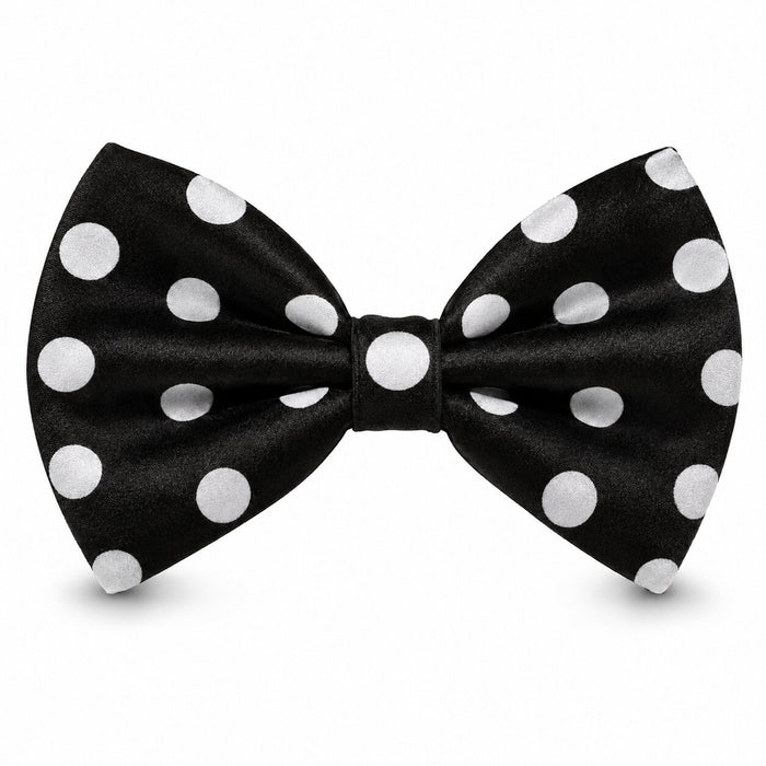 Mens Bowtie Tie - Bow Tie in Color Black and White