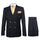 Rossi Man Double-Breasted 2-on-6 Suit â€“ Elegant Men's Formalwear with Flat Front Trousers