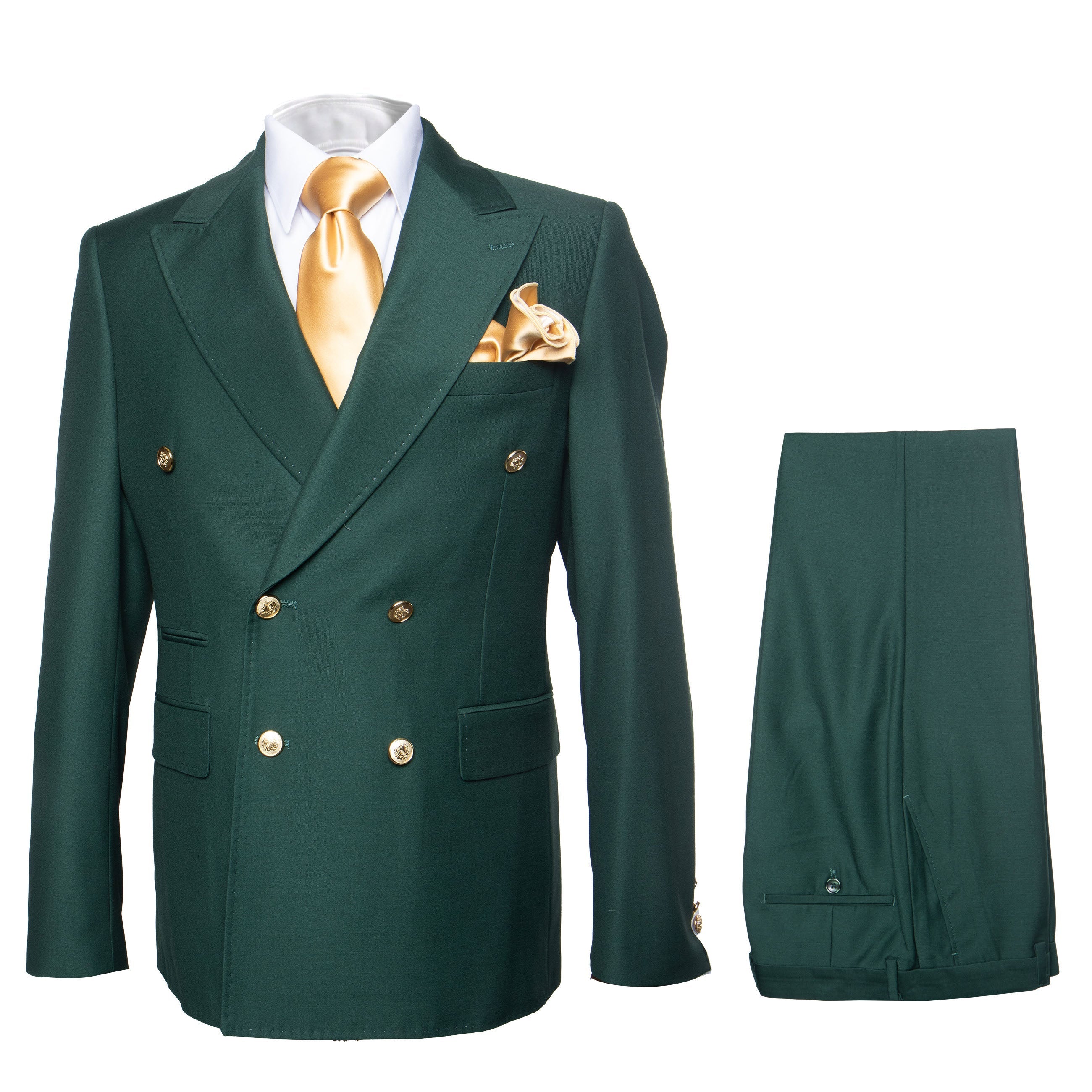 Rossi Man RM1190 – Milano Collection Slim Fit Men’s Suit in Bold Green - 34R