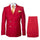 Rossi Man MILANO RM1191 – Slim Fit Red 3-Piece Suit for Men | Stylish Modern Formalwear