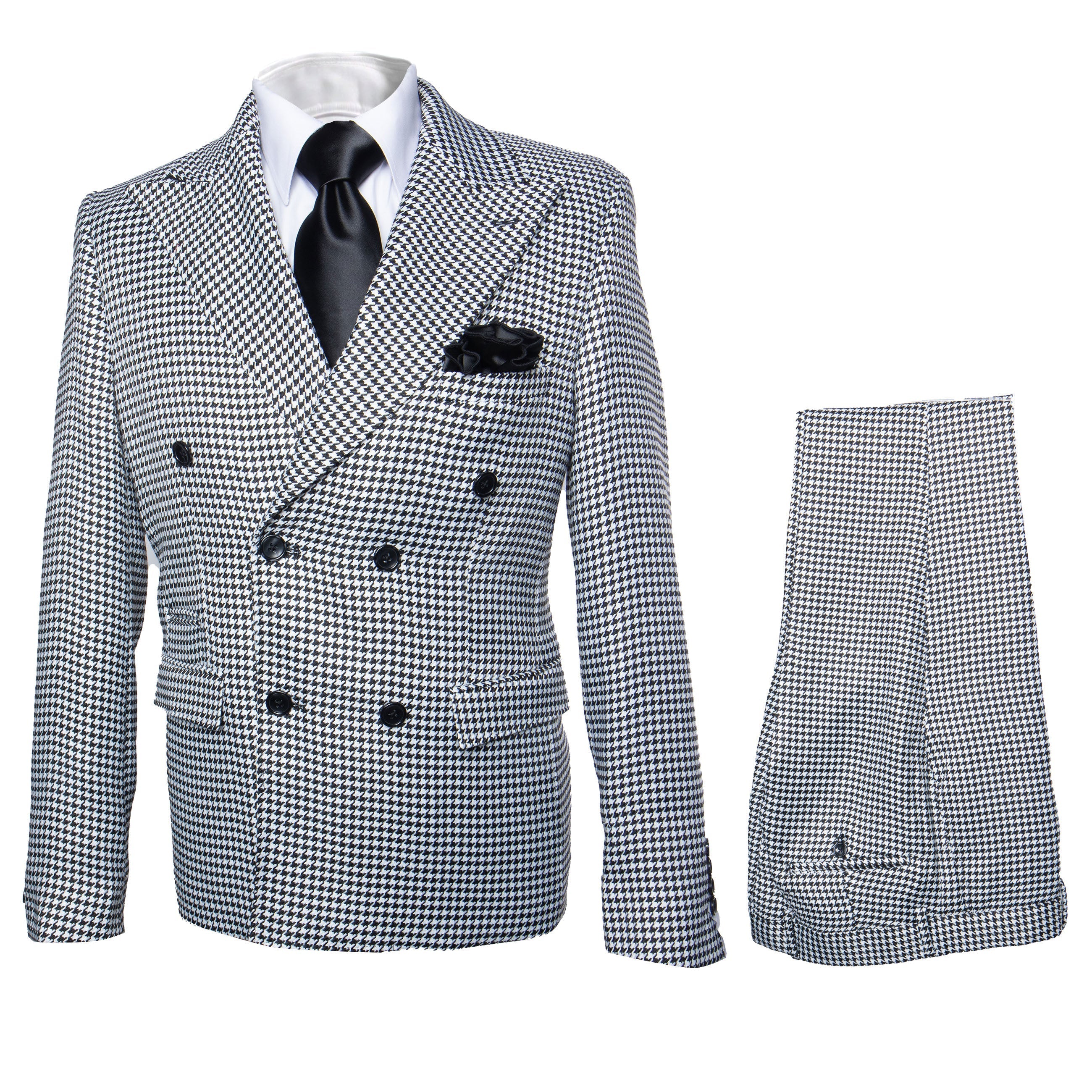 Rossi Man Milano RM1588 â€“ Men's Modern 3-Piece Slim Fit Suit | Stylish Formal Outfit - 34R