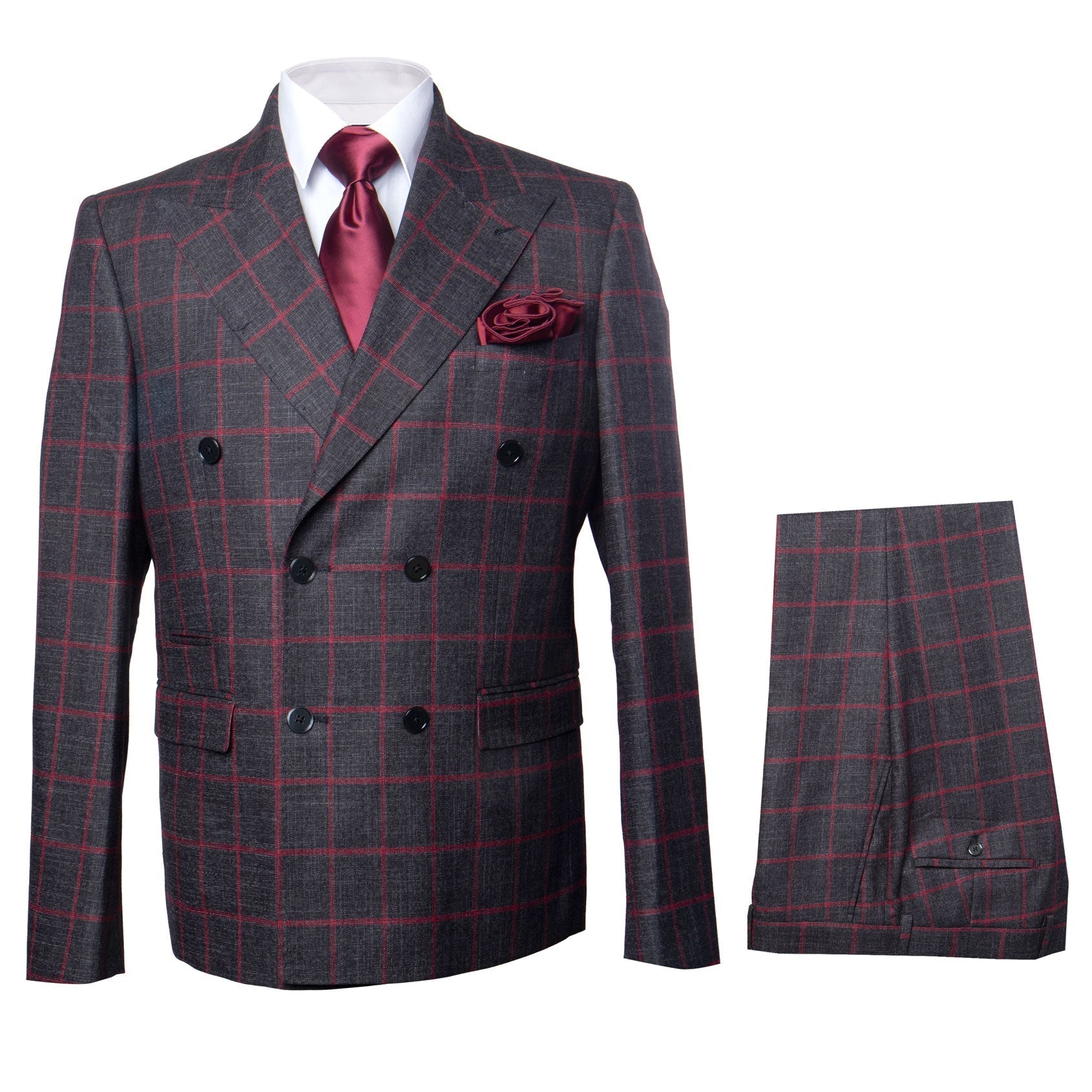 Rossi Man Milano Collection - Sophisticated Mens Formal Suit in Black | RM1844 - 34R