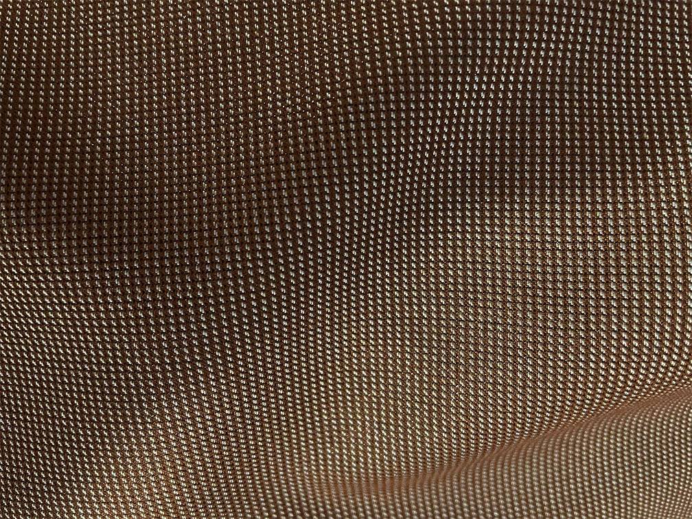 Birdseye Pattern Modern Fit 3 Piece Khaki Suit with Contrast Trim - Khaki