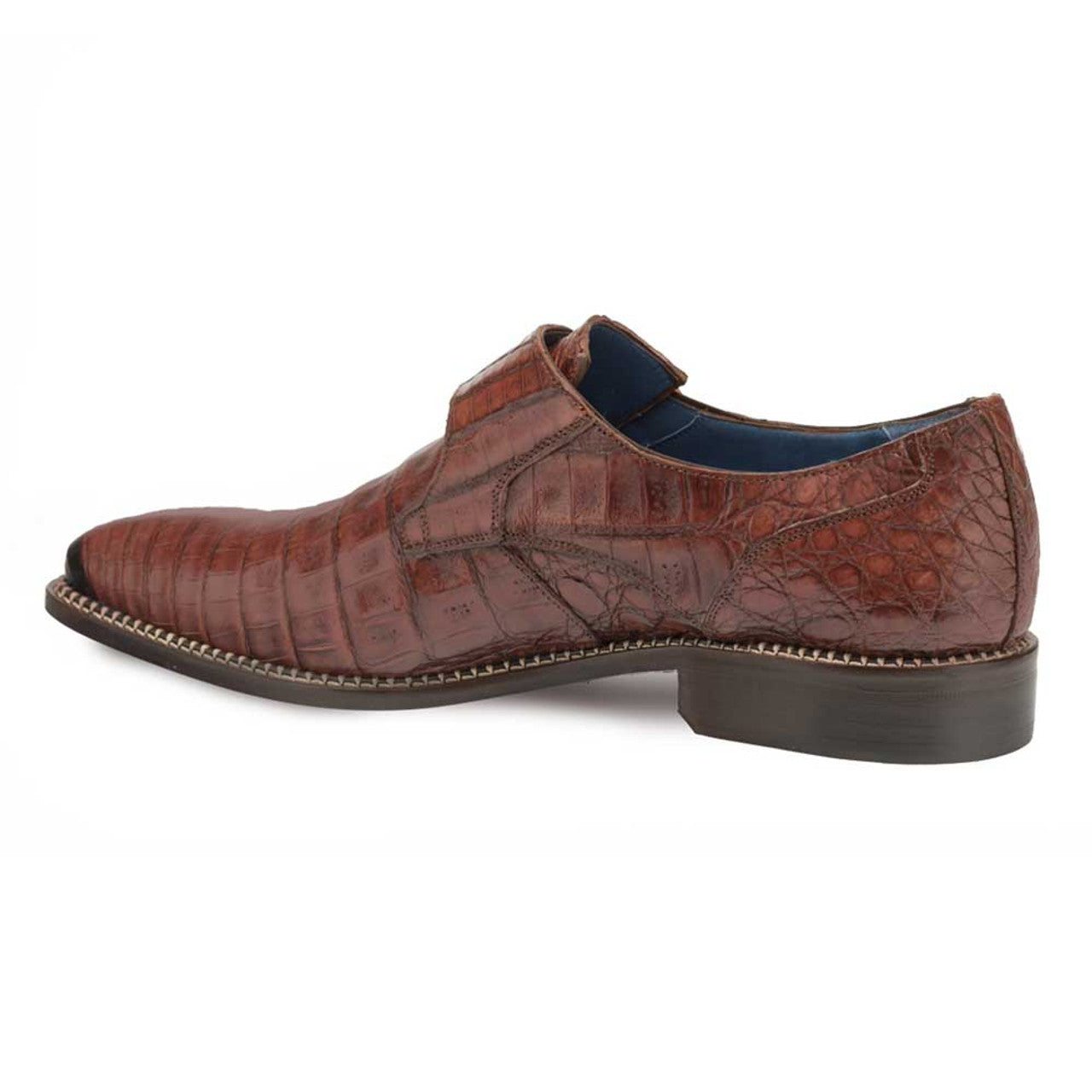 Mezlan Magnus Sport Genuine Crocodile Monk Strap Mens Slip On - 8 M