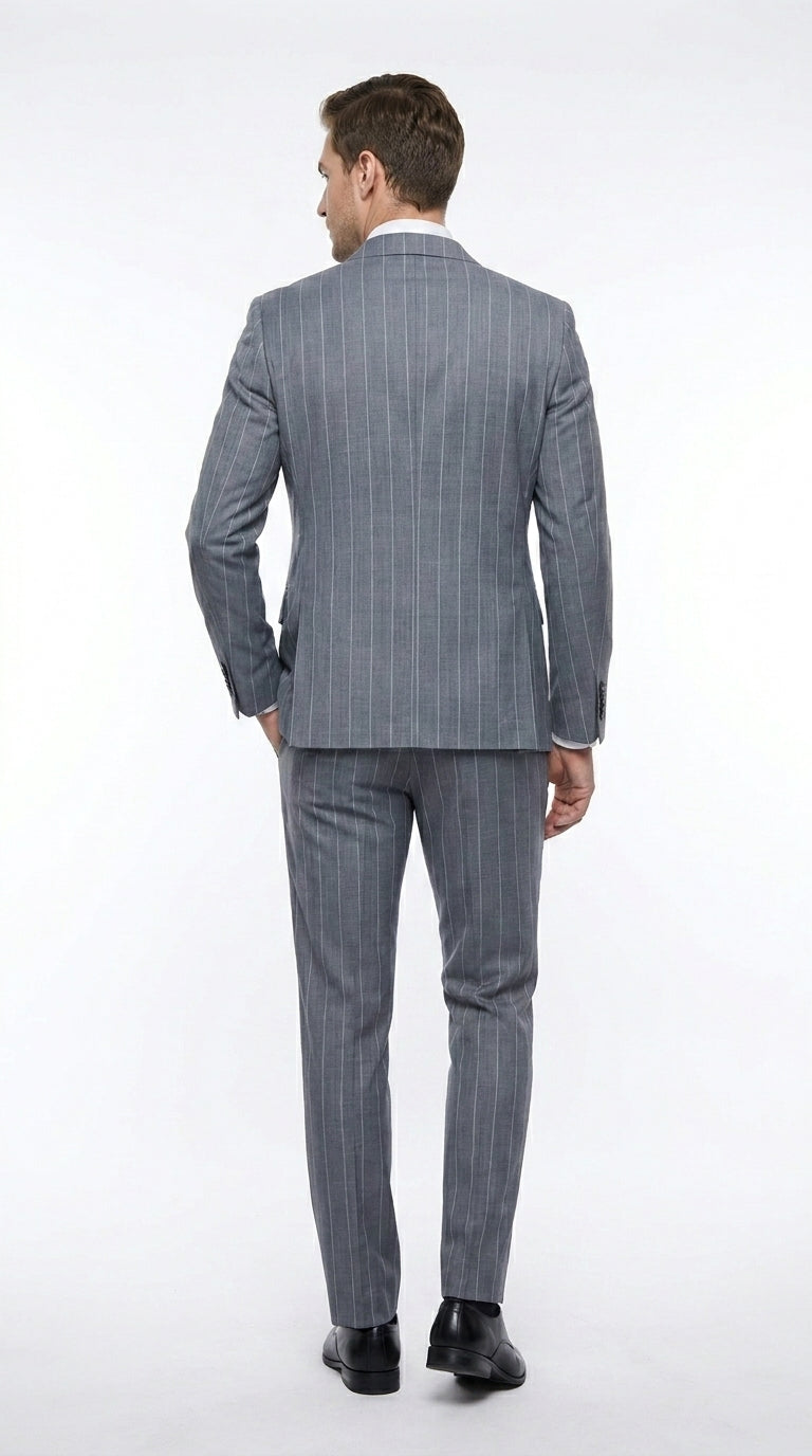 Rossi Man Milano RM1726 Men's Modern Fit 3-Piece Suit | Stylish Formal