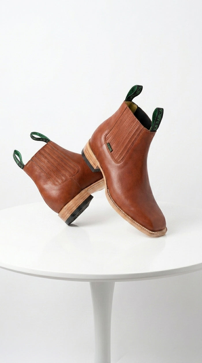 Mens Square Toe Ankle Boots
