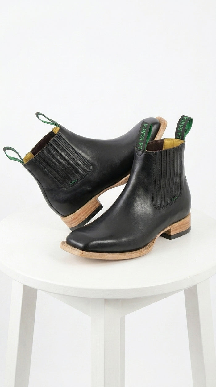 Mens Square Toe Ankle Boots