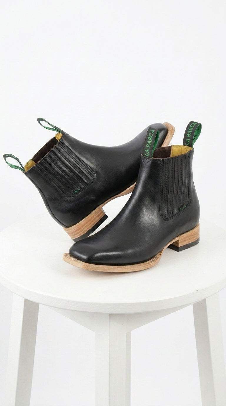 Mens Square Toe Ankle Boots