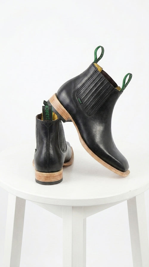 Mens Square Toe Ankle Boots