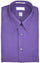 Point Collar Wrinkle Resistant Poplin Fabric, 65% Polyester, 15% Cotton Purple Dress Shirt Men's Dress Shirt