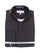 Men's Mandarin Banded Collar FrenchCuff Pastor Preacher Preacher Round Style Long Sleeve Black Collarless Shirt