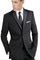 Tiglio Black Wool 2-button 2-Piece Tuxedo