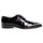 Men's Belvedere Mare Ostrich Leg & Eel Skin Dress Shoe in Black