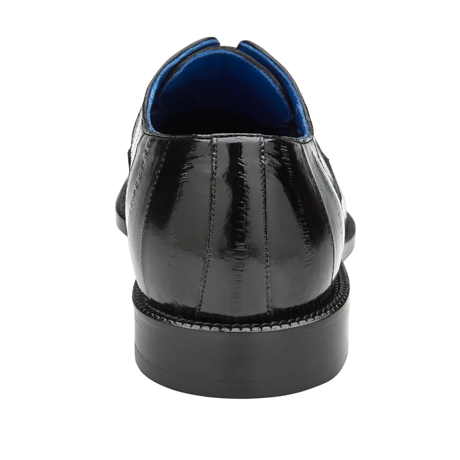 Men's Belvedere Mare Ostrich Leg & Eel Skin Dress Shoe in Black - 11-M