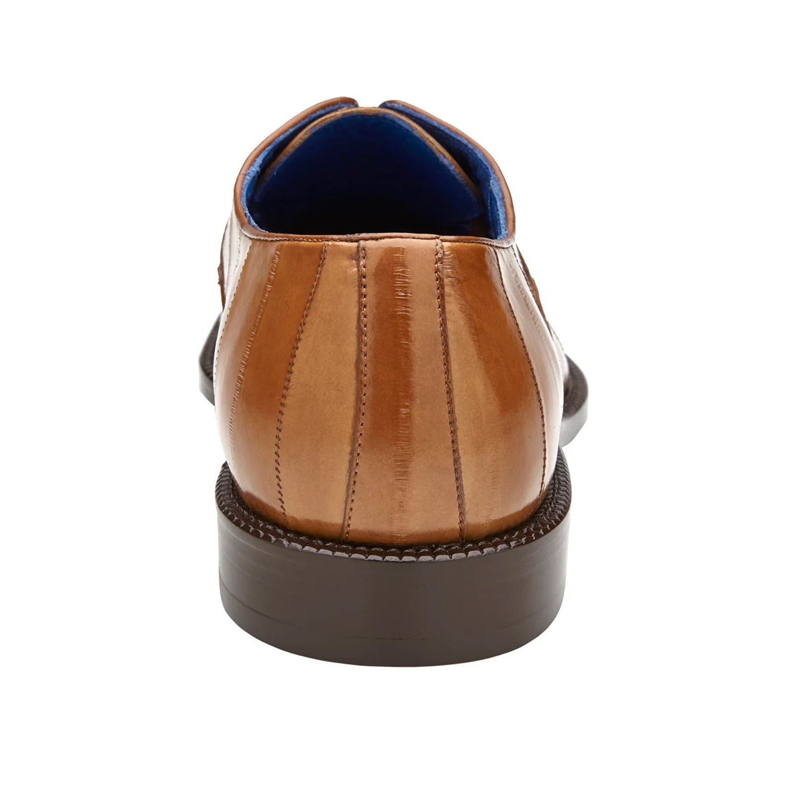 Men's Belvedere Mare Ostrich Leg & Eel Skin Dress Shoe in Camel - 9-M