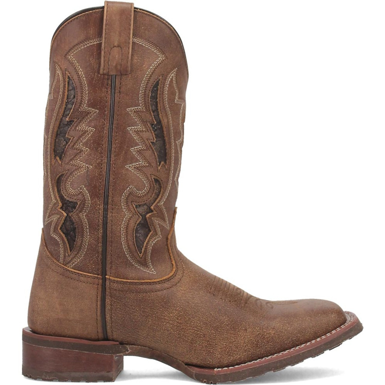Laredo Martie Tan Broad Square Toe Boots for Men - 8D